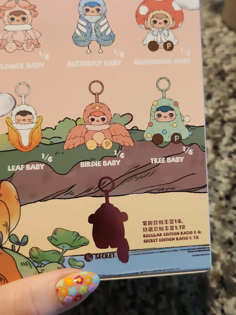 Pop Mart Pucky Forest Party Plush Keychain Pendant Blind Box Butterfly Baby